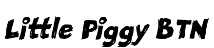 Little Piggy BTN Font Image