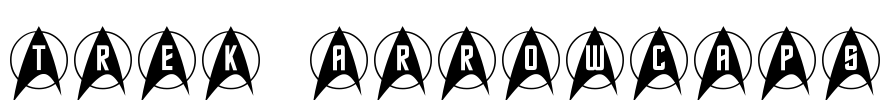 Trek Arrowcaps Font Image