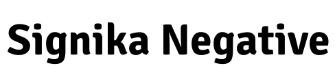 Signika Negative Font Image