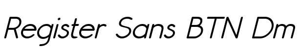 Register Sans BTN Dm