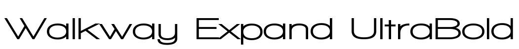 Walkway Expand UltraBold Font Image