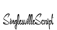 SinglesvilleScript Font Image