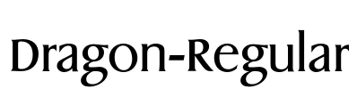 Dragon-Regular Font Image