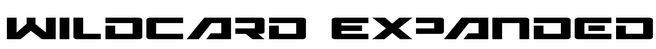 Wildcard Expanded Font Image