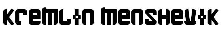 Kremlin Menshevik Font Image