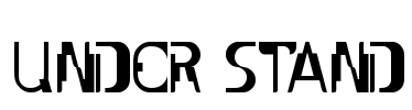UNDER STAND Font Image