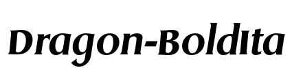 Dragon-BoldIta Font Image