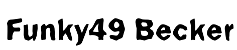Funky49 Becker Font Image