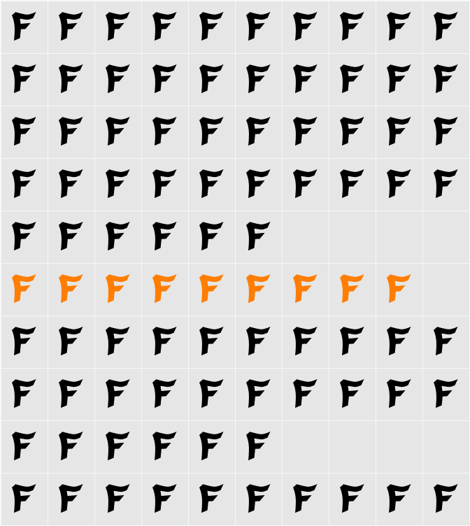 FRS GENUINO Character Map
