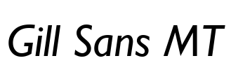 Gill Sans MT
