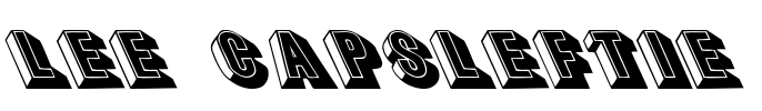 Lee CapsLeftie Font Image
