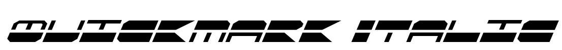Quickmark Italic Font Image