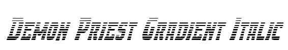 Demon Priest Gradient Italic
