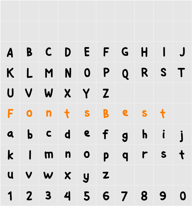 Si Kancil Character Map