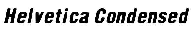 Helvetica Condensed