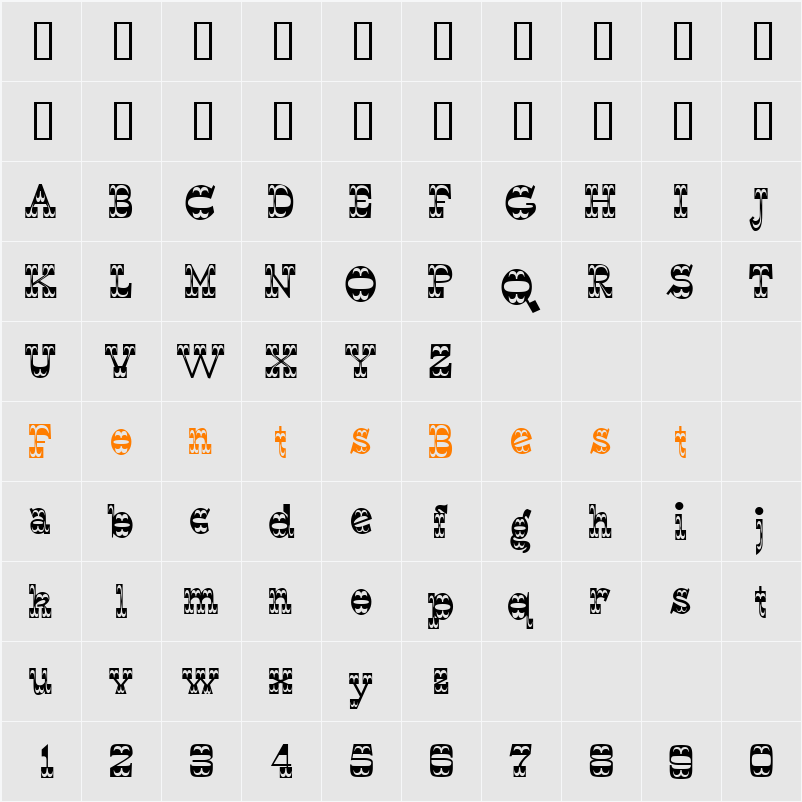 WyomingStrudel Character Map