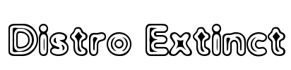 Distro Extinct Font Image