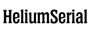 HeliumSerial Font Image