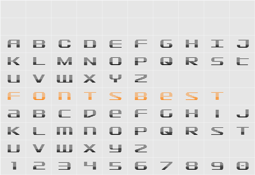 SDF Gradient Character Map