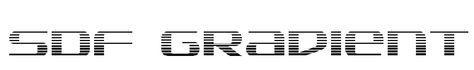 SDF Gradient Font Image