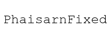 PhaisarnFixed Font Image