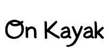 On Kayak Font Image