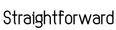 Straightforward Font Image
