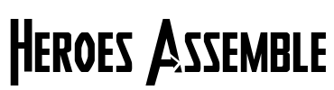 Heroes Assemble Font Image