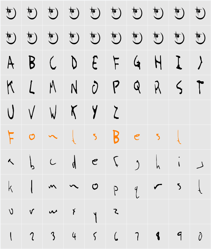 Jolf Character Map