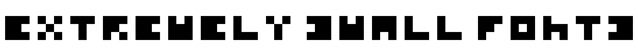 Extremely Small Fonts Font Image