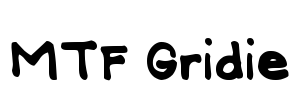 MTF Gridie Font Image