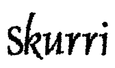 Skurri Font Image