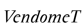 VendomeT Font Image