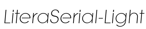 LiteraSerial-Light Font Image