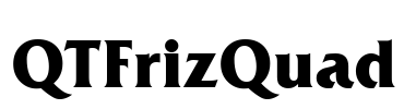 QTFrizQuad Font Image