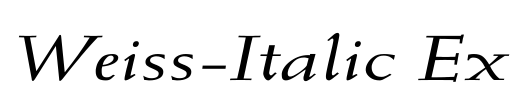 Weiss-Italic Ex