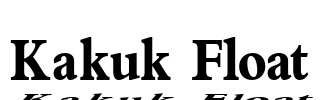 Kakuk Float Font Image