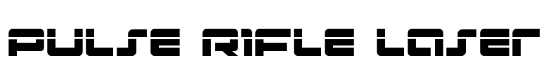 Pulse Rifle Laser Font Image