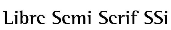 Libre Semi Serif SSi Font Image