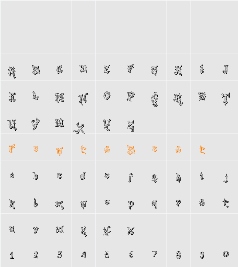 VTKS Good Vibration 2 Character Map