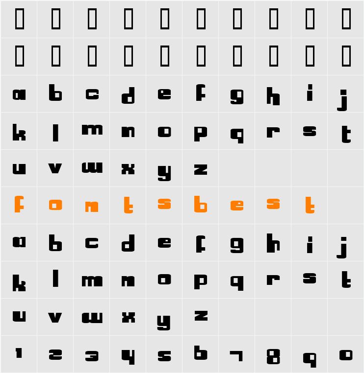 ShaLaLa Character Map