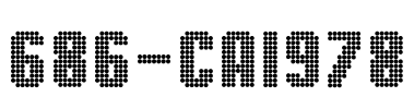 686-CAI978 Font Image