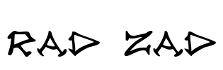 Rad Zad Font Image