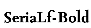 SeriaLf-Bold Font Image