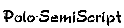 Polo-SemiScript Font Image