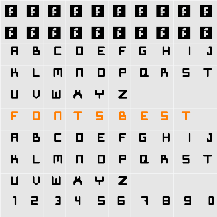 SeppeFont Character Map