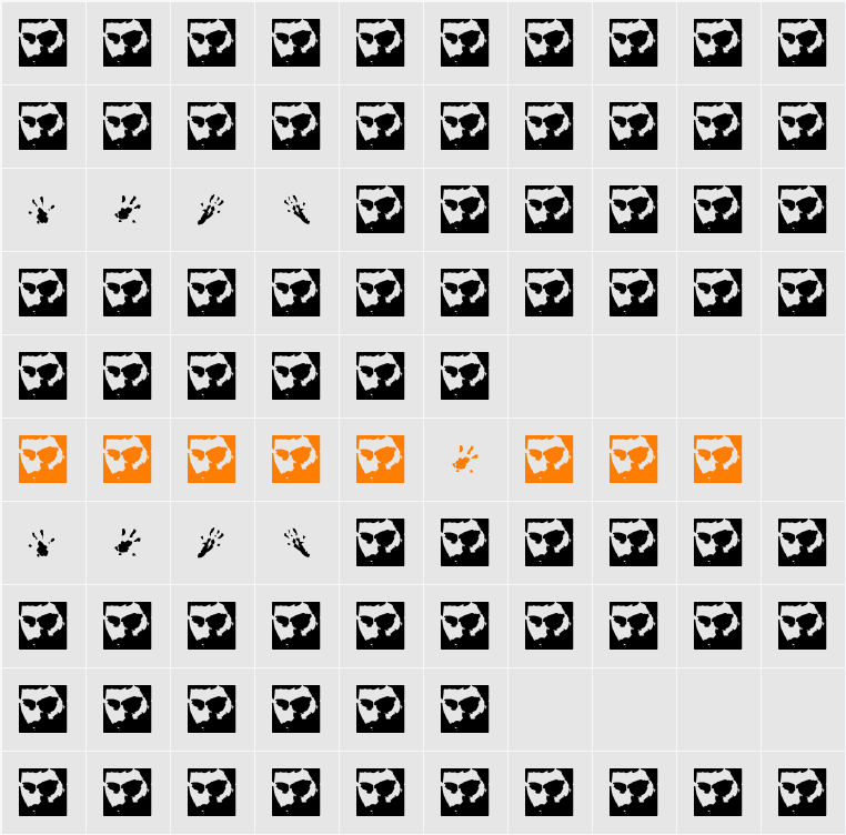 Rat Paws Character Map