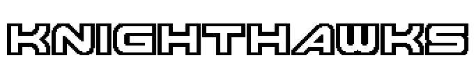 Knighthawks Font Image