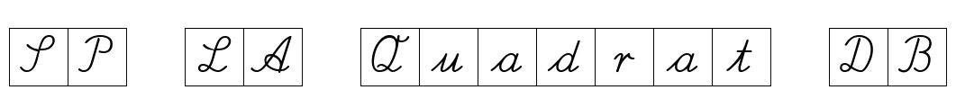 SP LA Quadrat DB Font Image