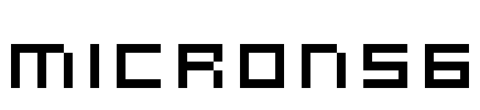 microN56 Font Image